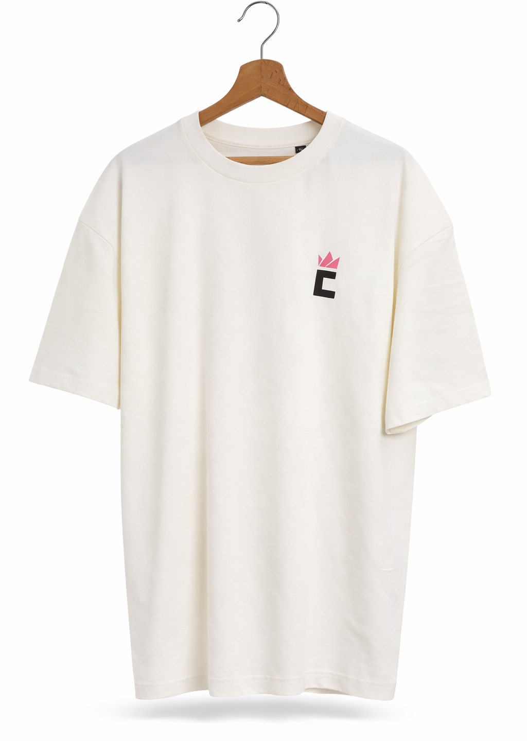t-shirt oversize unisexe beige POZDEJ