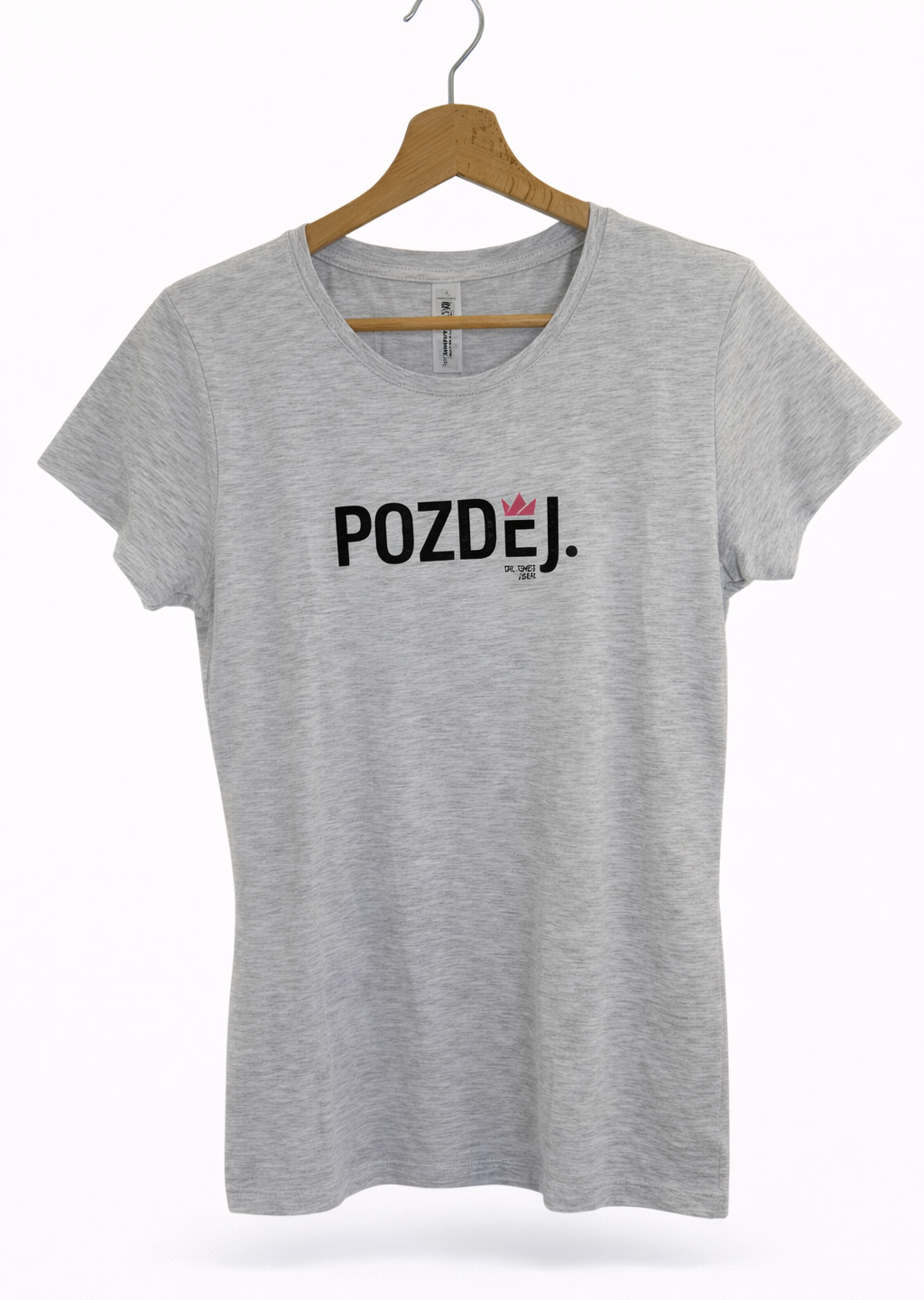 T-shirt femme gris POZDEJ