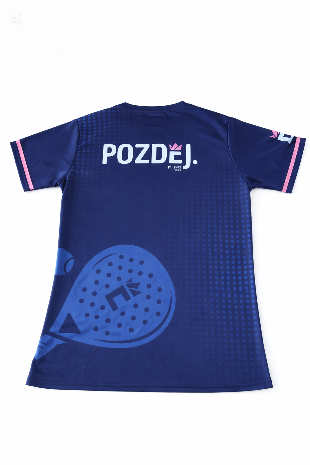 Maillot technique Pozdej x Padel bleu marine – Image 3